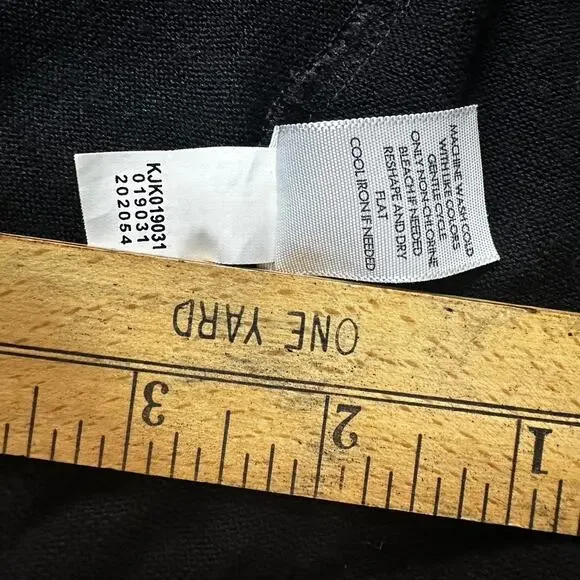 J.JILL Wearever Collection Black Cardigan L Rayon Spandex - Picture 9 of 9